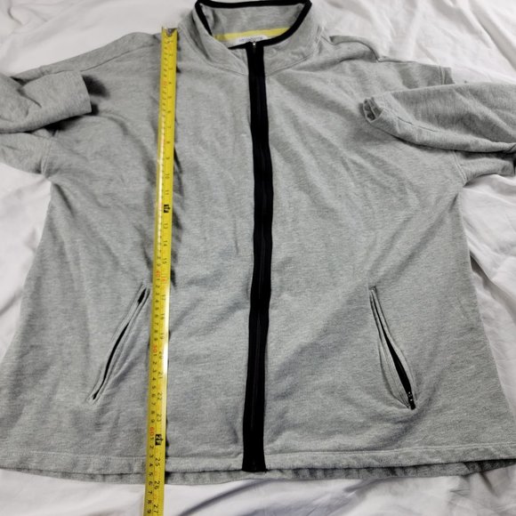 Liz Claiborne Womens 2X Gray Full Zip Sweater Lightweight Casual Outdoors - Picture 8 of 9